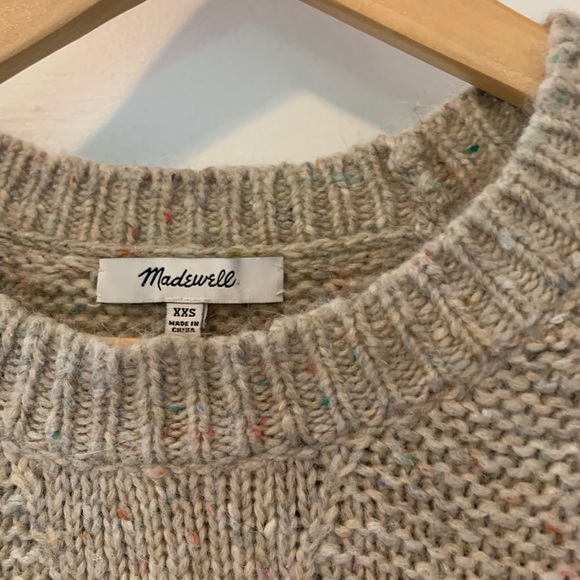 Madewell Flecked Wide-Sleeve Pullover Sweater - Picture 8 of 16